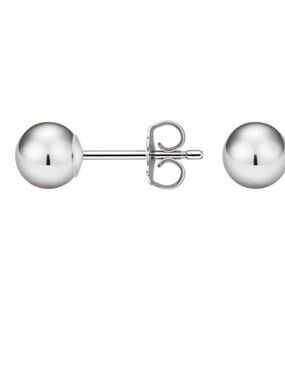 Silver Ball Stud Earrings from Brilliant Earth